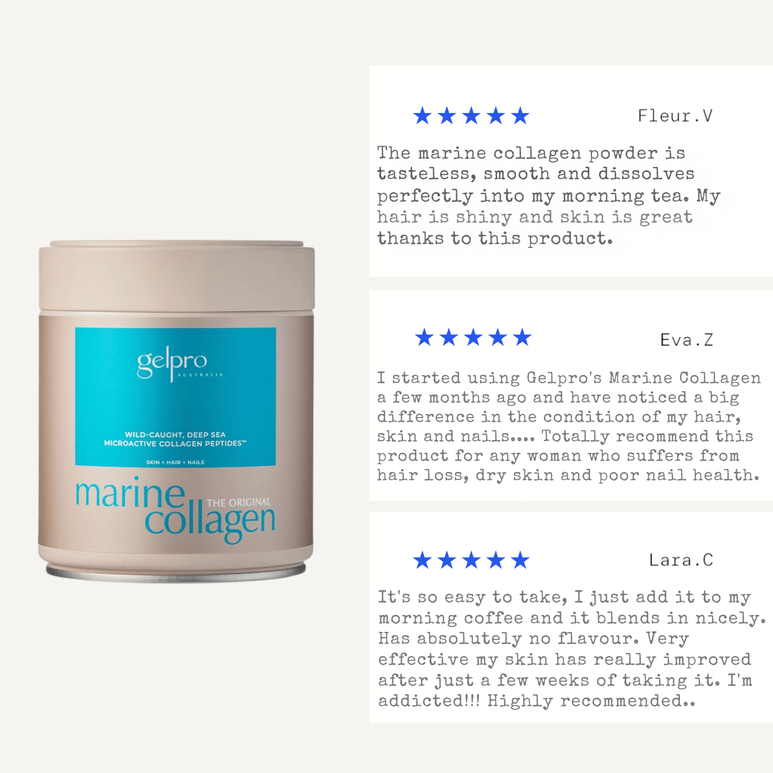 Original Marine Collagen | Unflavoured Collagen Powder | 150g - Gelpro Australia