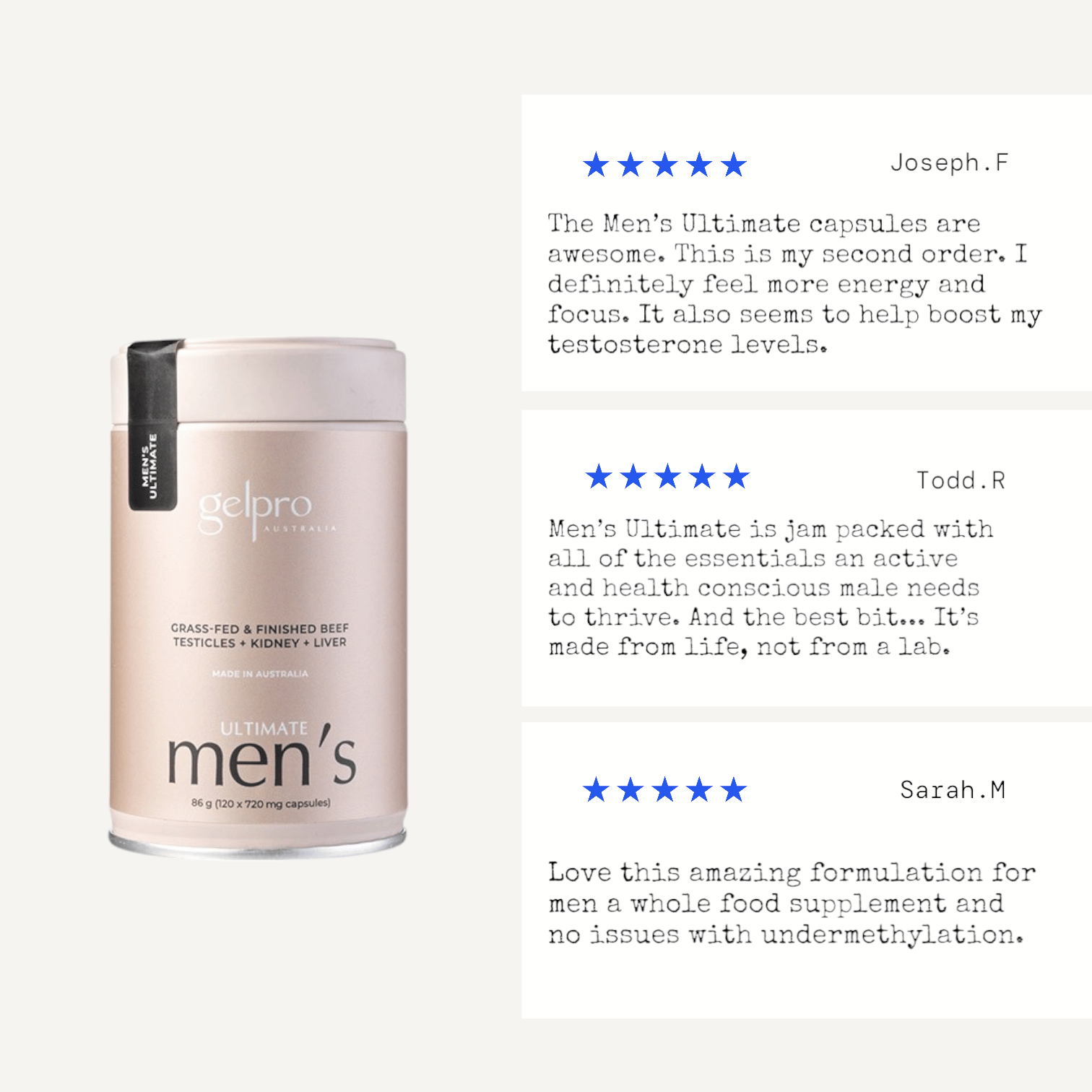 Men's Ultimate | 120 Capsules - Gelpro Australia