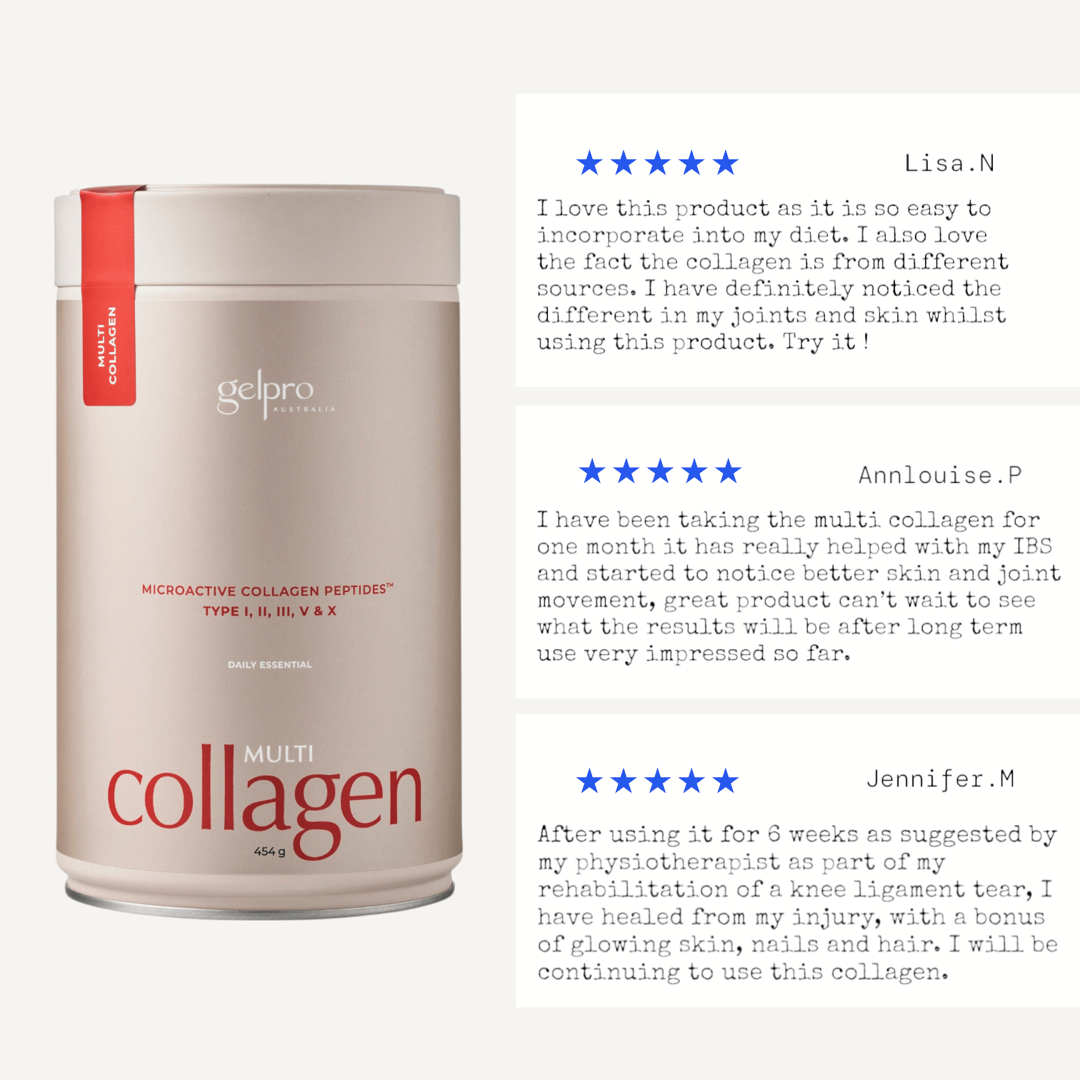 Multi Collagen | Unflavoured | 454g - Gelpro Australia