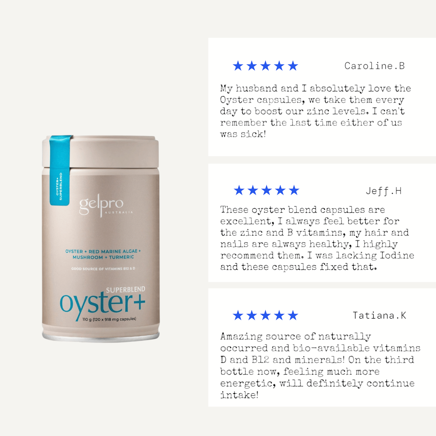 Oyster+ Superblend | 90 capsules - Gelpro Australia