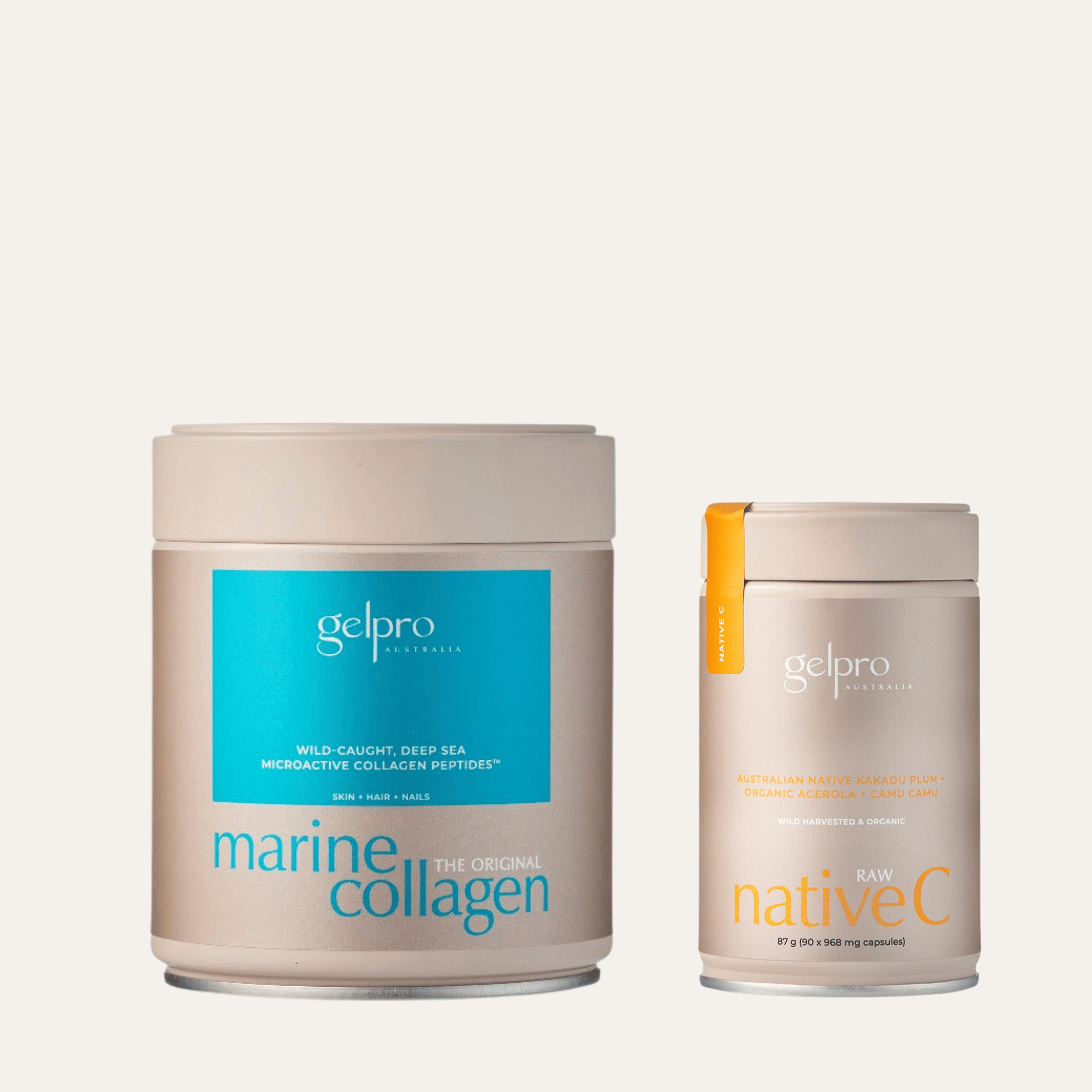 Skin Bundle | The Original Marine Collagen + Raw Native C Capsules