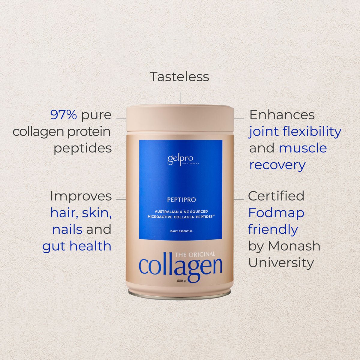 Essentials Bundle | The Original Collagen Peptipro + Natural Australian Beef Gelatin - Gelpro Australia