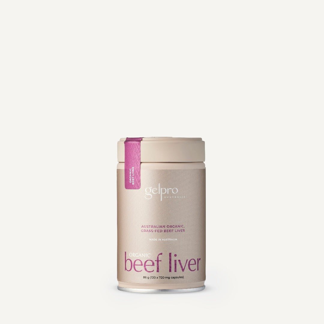 Organic Grass - Fed Beef Liver | 120 capsules - Gelpro Australia